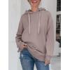 imageANRABESS Women Oversized Hoodies Side Zipper Fleece Long Sweatshirts Lightweight Tunic Pullover 2025 Fall Trendy ClothesKhaki