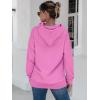 imageANRABESS Women Oversized Hoodies Side Zipper Fleece Long Sweatshirts Lightweight Tunic Pullover 2025 Fall Trendy ClothesPink