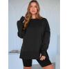 imageANRABESS Women Oversized Sweatshirts Thumbhole Long Sleeve Hoodies Shirts 2025 Fall Side Slit Pullover Top Teen Y2k OutfitsBlack