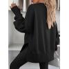 imageANRABESS Women Oversized Sweatshirts Thumbhole Long Sleeve Hoodies Shirts 2025 Fall Side Slit Pullover Top Teen Y2k OutfitsBlack