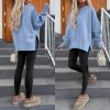 imageANRABESS Women Oversized Sweatshirts Thumbhole Long Sleeve Hoodies Shirts 2025 Fall Side Slit Pullover Top Teen Y2k OutfitsBlue
