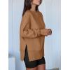 imageANRABESS Women Oversized Sweatshirts Thumbhole Long Sleeve Hoodies Shirts 2025 Fall Side Slit Pullover Top Teen Y2k OutfitsCaramel