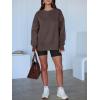 imageANRABESS Women Oversized Sweatshirts Thumbhole Long Sleeve Hoodies Shirts 2025 Fall Side Slit Pullover Top Teen Y2k OutfitsCoffee