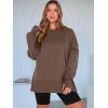 imageANRABESS Women Oversized Sweatshirts Thumbhole Long Sleeve Hoodies Shirts 2025 Fall Side Slit Pullover Top Teen Y2k OutfitsDeep Brown