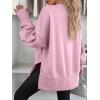 imageANRABESS Women Oversized Sweatshirts Thumbhole Long Sleeve Hoodies Shirts 2025 Fall Side Slit Pullover Top Teen Y2k OutfitsPink
