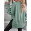 imageANRABESS Women Oversized Sweatshirts Thumbhole Long Sleeve Hoodies Shirts 2025 Fall Side Slit Pullover Top Teen Y2k OutfitsSage Green