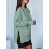 imageANRABESS Women Oversized Sweatshirts Thumbhole Long Sleeve Hoodies Shirts 2025 Fall Side Slit Pullover Top Teen Y2k OutfitsSage Green