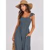 imageANRABESS Women Summer Casual Dressy Sleeveless Smocked Wide Leg Linen Jumpsuits Rompers 2025 Trendy Travel Outfit PocketDark Gray