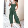 imageANRABESS Women Summer Casual Dressy Sleeveless Smocked Wide Leg Linen Jumpsuits Rompers 2025 Trendy Travel Outfit PocketForest