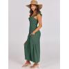 imageANRABESS Women Summer Casual Dressy Sleeveless Smocked Wide Leg Linen Jumpsuits Rompers 2025 Trendy Travel Outfit PocketForest