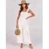 imageANRABESS Women Summer Casual Dressy Sleeveless Smocked Wide Leg Linen Jumpsuits Rompers 2025 Trendy Travel Outfit PocketOffwhite