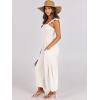 imageANRABESS Women Summer Casual Dressy Sleeveless Smocked Wide Leg Linen Jumpsuits Rompers 2025 Trendy Travel Outfit PocketOffwhite