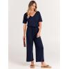 imageANRABESS Women Summer Casual Short Sleeve V Neck Elastic Waist Wide Leg Cropped Pants Jumpsuits Rompers with Pockets01blue