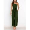 imageANRABESS Women Summer Dressy Jumpsuits One Shoulder Sleeveless Casual Wide Leg Pants Romper Jumper 2025 Trendy Fall OutfitsArmy Green