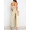 imageANRABESS Women Summer Dressy Jumpsuits One Shoulder Sleeveless Casual Wide Leg Pants Romper Jumper 2025 Trendy Fall OutfitsBeige