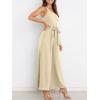 imageANRABESS Women Summer Dressy Jumpsuits One Shoulder Sleeveless Casual Wide Leg Pants Romper Jumper 2025 Trendy Fall OutfitsBeige