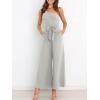 imageANRABESS Women Summer Dressy Jumpsuits One Shoulder Sleeveless Casual Wide Leg Pants Romper Jumper 2025 Trendy Fall OutfitsGray