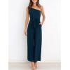 imageANRABESS Women Summer Dressy Jumpsuits One Shoulder Sleeveless Casual Wide Leg Pants Romper Jumper 2025 Trendy Fall OutfitsNavy Blue