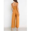 imageANRABESS Women Summer Dressy Jumpsuits One Shoulder Sleeveless Casual Wide Leg Pants Romper Jumper 2025 Trendy Fall OutfitsOrange