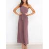 imageANRABESS Women Summer Dressy Jumpsuits One Shoulder Sleeveless Casual Wide Leg Pants Romper Jumper 2025 Trendy Fall OutfitsPink