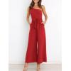 imageANRABESS Women Summer Dressy Jumpsuits One Shoulder Sleeveless Casual Wide Leg Pants Romper Jumper 2025 Trendy Fall OutfitsRed