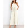 imageANRABESS Women Summer Dressy Jumpsuits One Shoulder Sleeveless Casual Wide Leg Pants Romper Jumper 2025 Trendy Fall OutfitsWhite