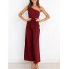 imageANRABESS Women Summer Dressy Jumpsuits One Shoulder Sleeveless Casual Wide Leg Pants Romper Jumper 2025 Trendy Fall OutfitsWine Red