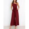 imageANRABESS Women Summer Dressy Jumpsuits One Shoulder Sleeveless Casual Wide Leg Pants Romper Jumper 2025 Trendy Fall OutfitsWine Red