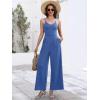 imageANRABESS Women V Neck Spaghetti Strap Wide Leg Dressy Jumpsuits 2025 Summer Casual One Piece Jumper Romper Outfits ampamp PocketsBlue