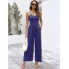 imageANRABESS Women V Neck Spaghetti Strap Wide Leg Dressy Jumpsuits 2025 Summer Casual One Piece Jumper Romper Outfits ampamp PocketsNavy Blue