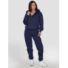 imageANRABESS Womens 2 Piece Outfits Lounge Hoodie Oversized Sweatshirt V Neck Pullover Jogger Sweatpants 2025 Fall Matching SetNavy Blue