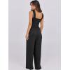 imageANRABESS Womens Casual Summer Jumpsuits Smocked Sleeveless Wide Leg Long Romper Jumpers 2025 Beach Vacation OutfitsBlack