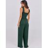 imageANRABESS Womens Casual Summer Jumpsuits Smocked Sleeveless Wide Leg Long Romper Jumpers 2025 Beach Vacation OutfitsDeep Green