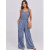 imageANRABESS Womens Casual Summer Jumpsuits Smocked Sleeveless Wide Leg Long Romper Jumpers 2025 Beach Vacation OutfitsNavy Floral
