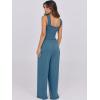 imageANRABESS Womens Casual Summer Jumpsuits Smocked Sleeveless Wide Leg Long Romper Jumpers 2025 Beach Vacation OutfitsTeal Blue
