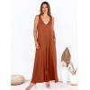 imageANRABESS Womens Casual Summer Loose Jumpsuits Sleeveless Tank V Neck Wide Leg Long Pant Rompers Baggy Jumper with PocketsBrick Red