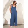 imageANRABESS Womens Casual Summer Loose Jumpsuits Sleeveless Tank V Neck Wide Leg Long Pant Rompers Baggy Jumper with PocketsDark Blue
