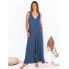imageANRABESS Womens Casual Summer Loose Jumpsuits Sleeveless Tank V Neck Wide Leg Long Pant Rompers Baggy Jumper with PocketsDark Blue