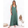 imageANRABESS Womens Casual Summer Loose Jumpsuits Sleeveless Tank V Neck Wide Leg Long Pant Rompers Baggy Jumper with PocketsGreen
