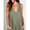 imageANRABESS Womens Casual Summer Loose Jumpsuits Sleeveless Tank V Neck Wide Leg Long Pant Rompers Baggy Jumper with PocketsOlive