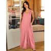 imageANRABESS Womens Casual Summer Loose Jumpsuits Sleeveless Tank V Neck Wide Leg Long Pant Rompers Baggy Jumper with PocketsPink
