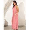 imageANRABESS Womens Casual Summer Loose Jumpsuits Sleeveless Tank V Neck Wide Leg Long Pant Rompers Baggy Jumper with PocketsPink