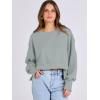 imageANRABESS Womens Cropped Sweatshirts Oversized Crewneck Long Sleeve Tops 2025 Fall Winter Loose Pullover Teen Girls ClothesLight Green
