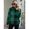 imageANRABESS Womens Hoodies Fleece Sherpa Sweatshirt 2025 Fall Loose Double Fuzzy Cozy Fluffy Warm Winter Pullover with PocketGreen Plaid