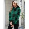 imageANRABESS Womens Hoodies Fleece Sherpa Sweatshirt 2025 Fall Loose Double Fuzzy Cozy Fluffy Warm Winter Pullover with PocketGreen Plaid
