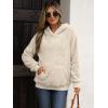 imageANRABESS Womens Hoodies Fleece Sherpa Sweatshirt 2025 Fall Loose Double Fuzzy Cozy Fluffy Warm Winter Pullover with PocketLight Khaki
