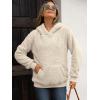 imageANRABESS Womens Hoodies Fleece Sherpa Sweatshirt 2025 Fall Loose Double Fuzzy Cozy Fluffy Warm Winter Pullover with PocketLight Khaki