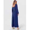 imageANRABESS Womens Jumpsuits Dressy Long Sleeve Wide Leg V Neck Pants Rompers 2025 Fall Formal One Piece Wedding Guest OutfitsNavy Blue