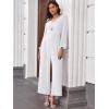 imageANRABESS Womens Jumpsuits Dressy Long Sleeve Wide Leg V Neck Pants Rompers 2025 Fall Formal One Piece Wedding Guest OutfitsWhite