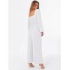 imageANRABESS Womens Jumpsuits Dressy Long Sleeve Wide Leg V Neck Pants Rompers 2025 Fall Formal One Piece Wedding Guest OutfitsWhite